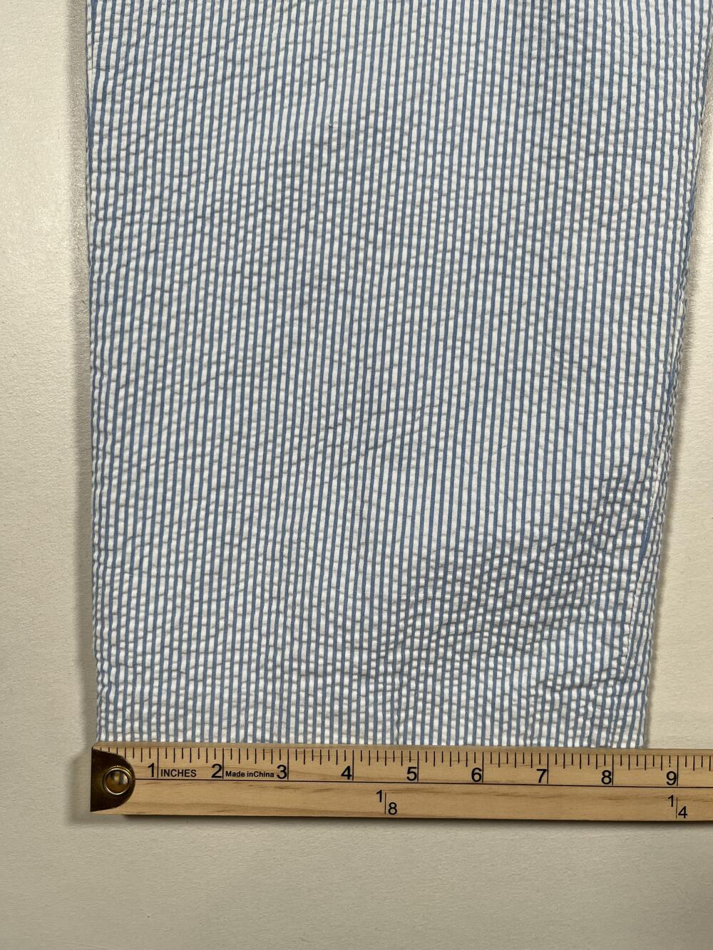 Vintage Pendleton Pants Womens 16 Petite Blue Stripe Lined Pleated Dress USA VTG - Picture 5 of 7